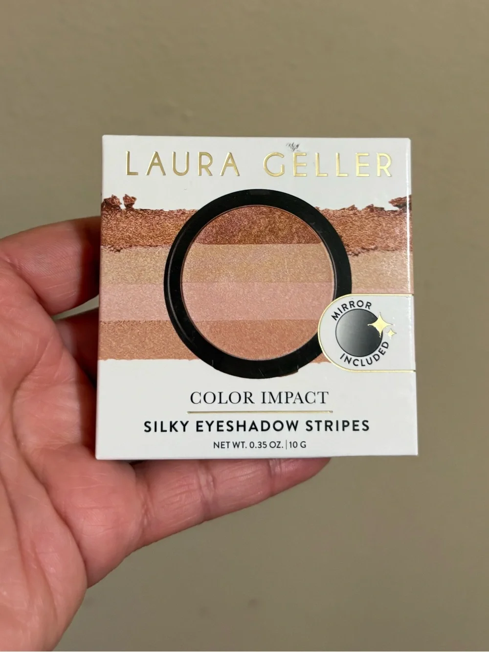 Laura Geller Color Impact Silky Eyeshadow Stripes - THINK PINK Brand New .